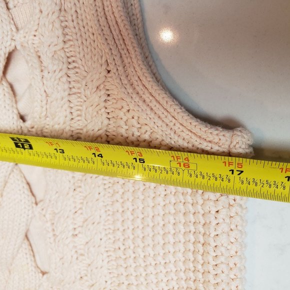 Venus Knit tunic size Medium hi lo chunky knit ballerina pink - Picture 4 of 7